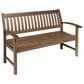 Jensen Outdoor Heritage Patio Garden Bench in Chocolate Brown, , large