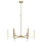 Hunter Sunjai 6-Light Chandelier in Alturas Gold, , large