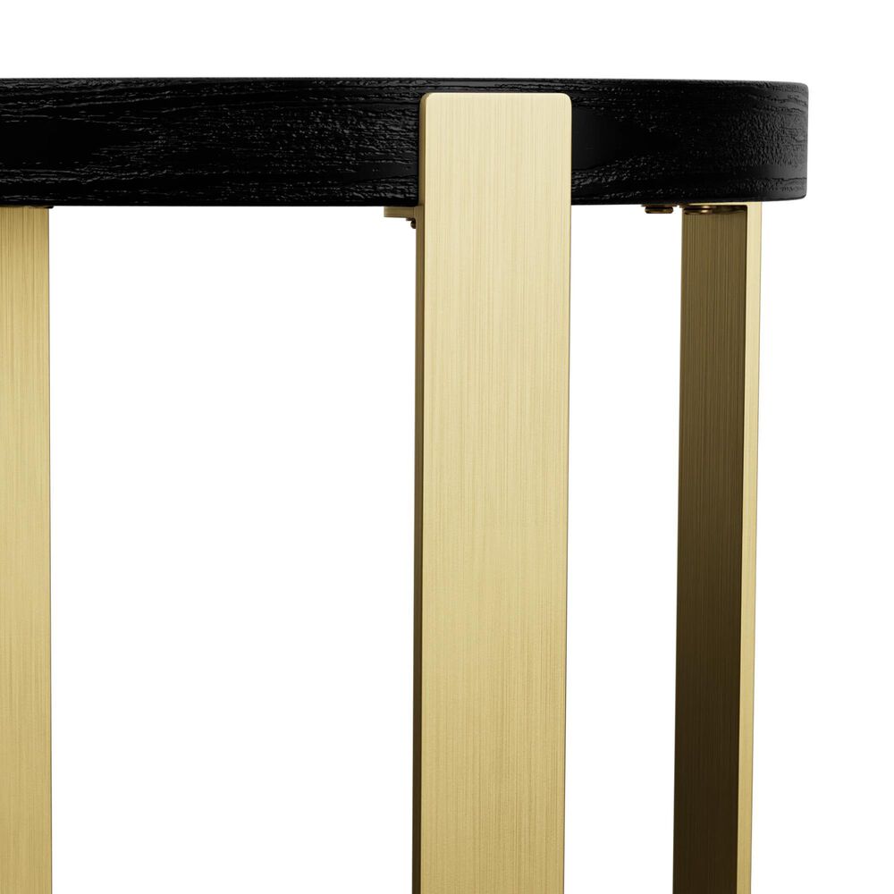 Riverside Furniture Mill River End Table in Black Onyx and Bronze, , large