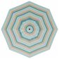 Garden Party Market 9" Octagon Push Button Tilt Umbrella with Bronze Base in Gateway Mist Stripe, , large