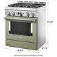 KitchenAid 4.1 Cu. Ft. Freestanding Gas Range with True Convection in Avocado Cream, , large