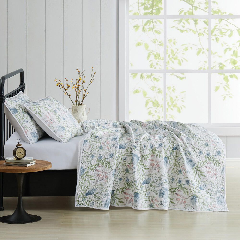 Pem America Cottage Classics Field 3-Piece Full/Queen Quilt Set, , large