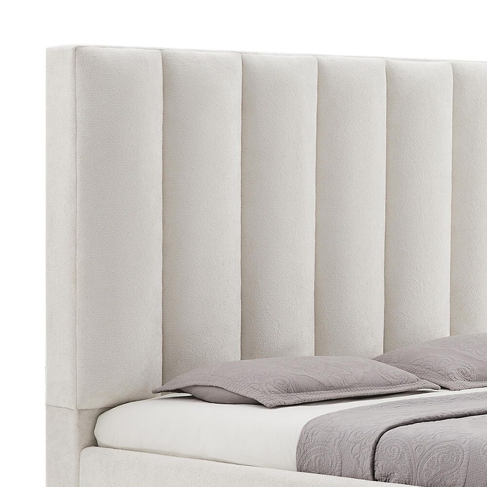 Modern Market Serenity King Bed with Speaker, TV Lift, and Fireplace, , large