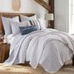 Levtex Tobago 3-Piece Stripe King Quilt Set in Blue and White, , large