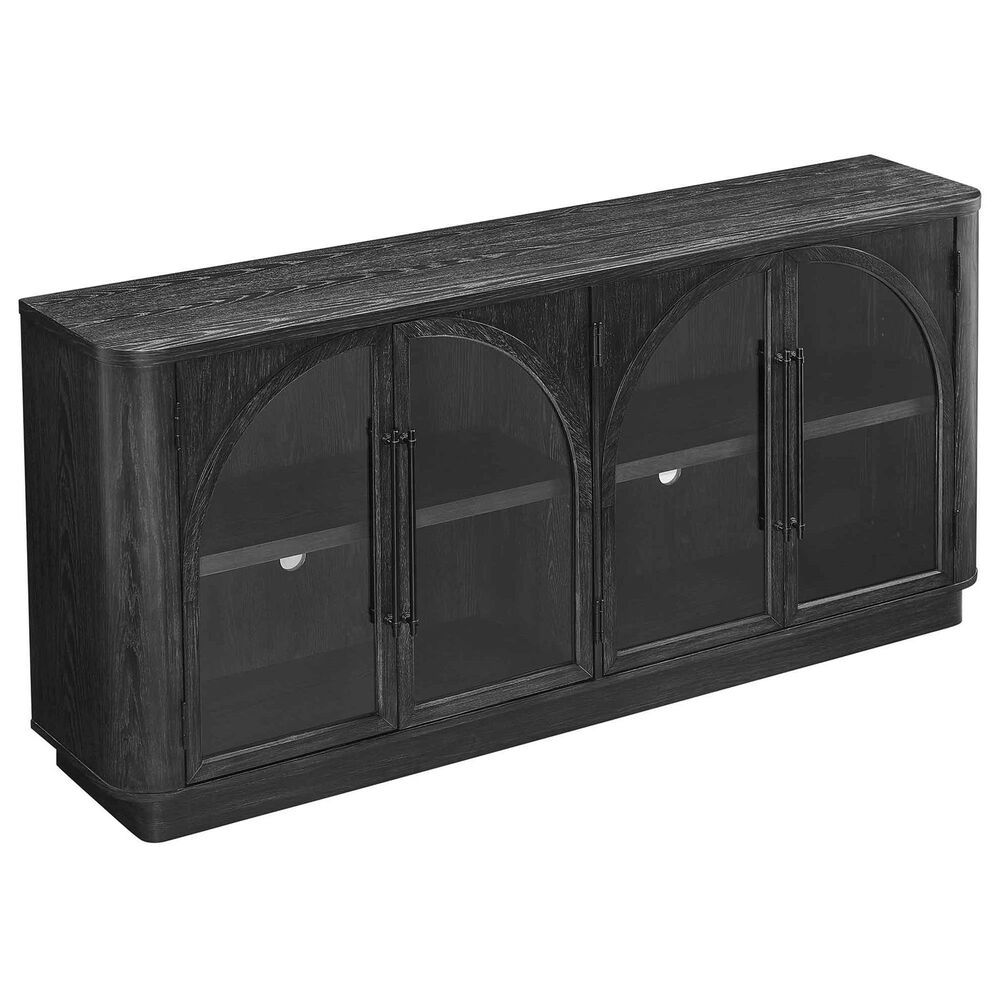 Wycliff Bay Harper 70&quot; Large TV Stand in Black, , large