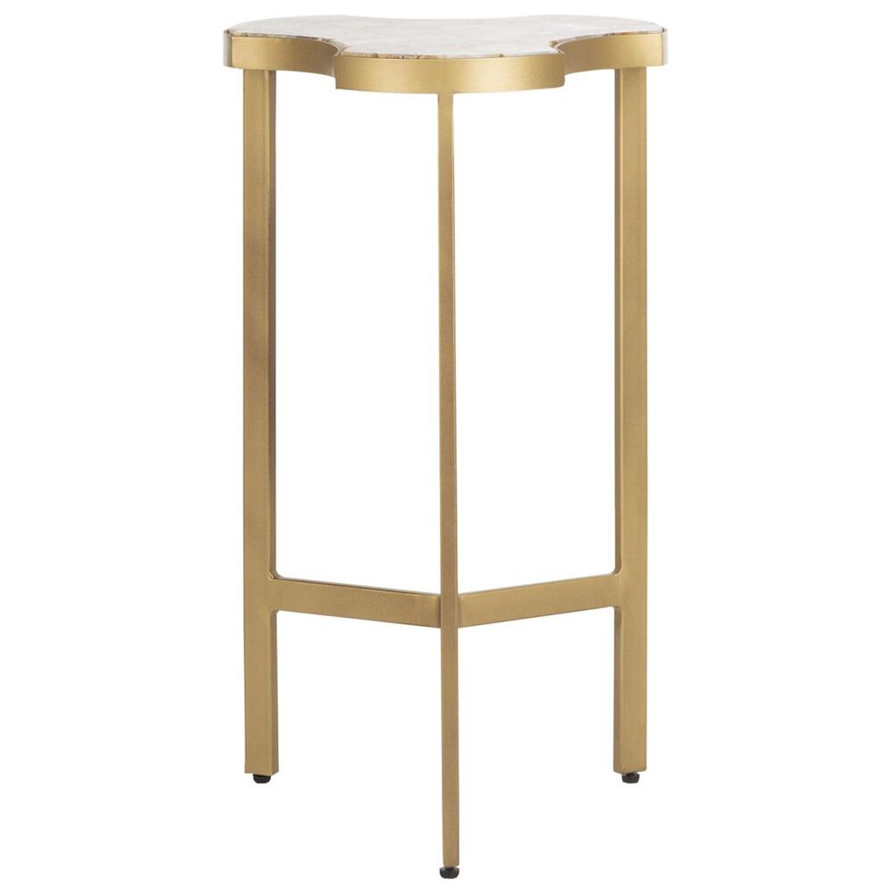 Safavieh Suki Accent Table in White and Gold, , large