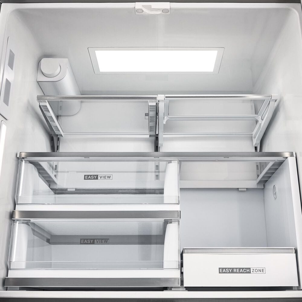 Whirlpool 22 Cu. Ft. 4-Door Depth French Door Refrigerator with Dual Ice Makers in Black Stainless Steel, , large