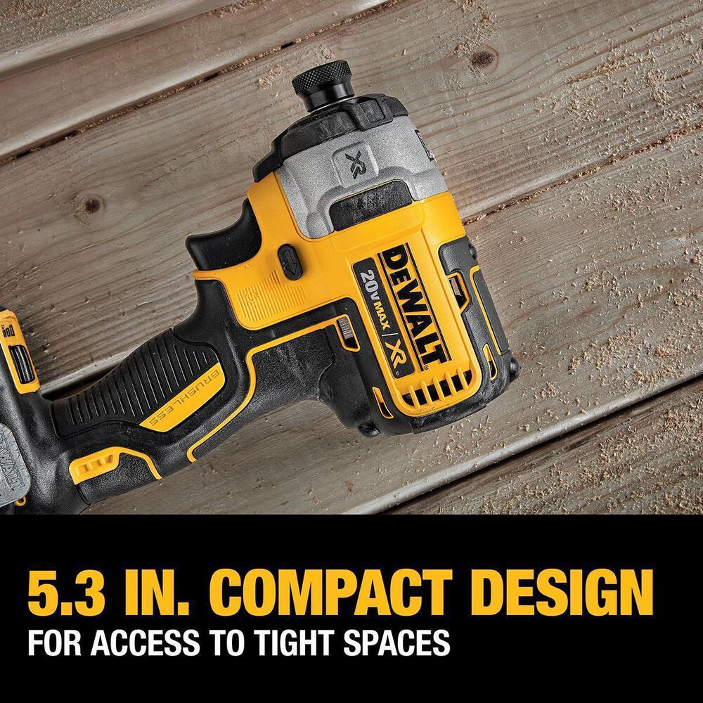 DEWALT 20V MAX Compact Brushless Drill/Driver And Impact Kit with