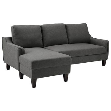 Signature Design by Ashley Jarreau Left Facing Sofa Chaise Sleeper in Dark Gray, , large