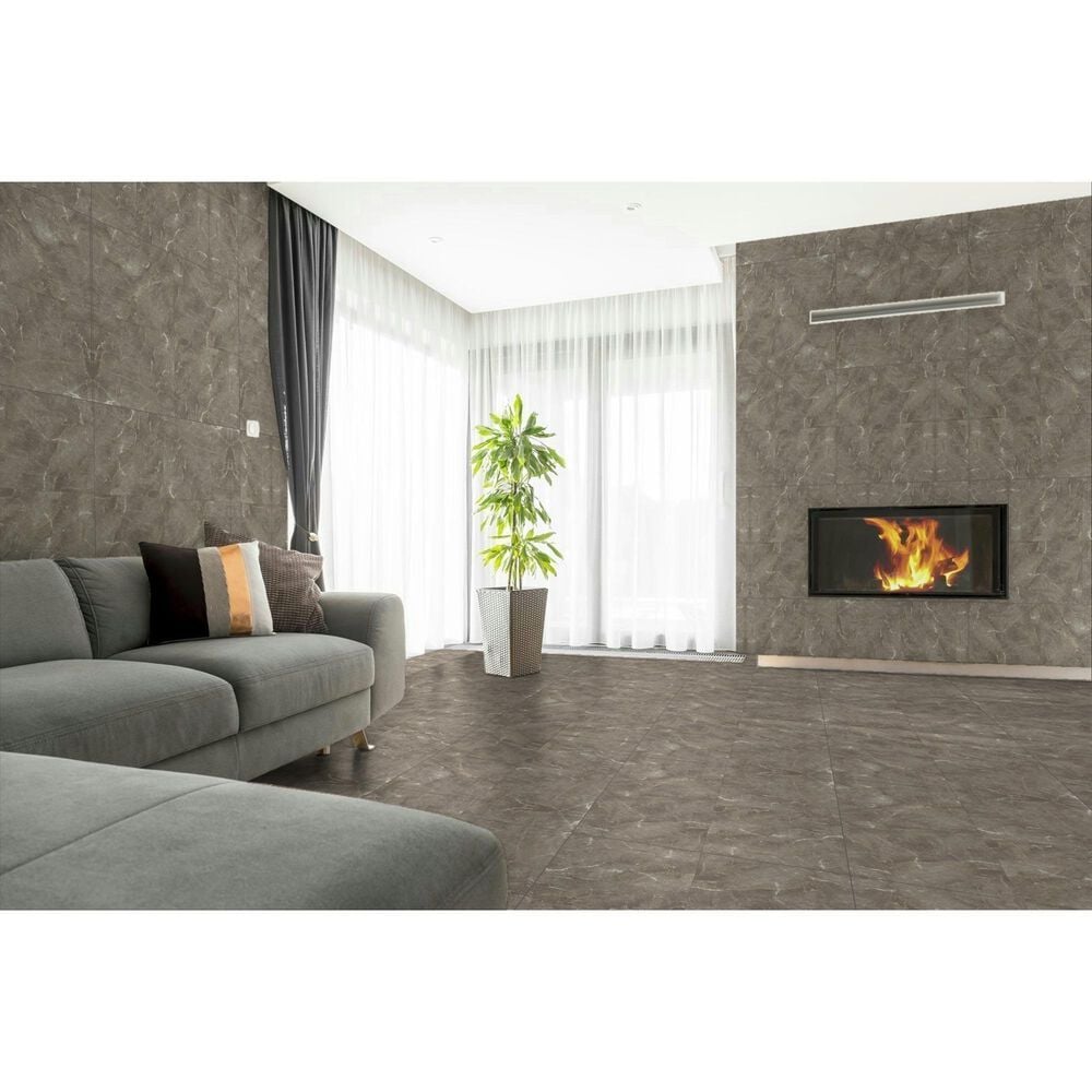 Emser Savino Ecru 24" x 47" Polished Porcelain Tile, , large
