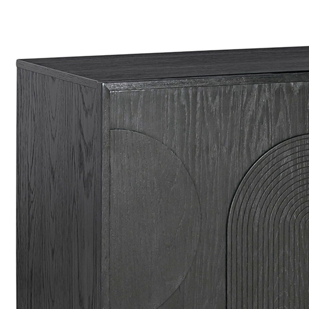 Blue River Holland 4-Door Sideboard in Black Brushed, , large