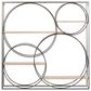 Maple and Jade 32" x 32" Wall Shelf in Charcoal Grey and Natural Brown, , large