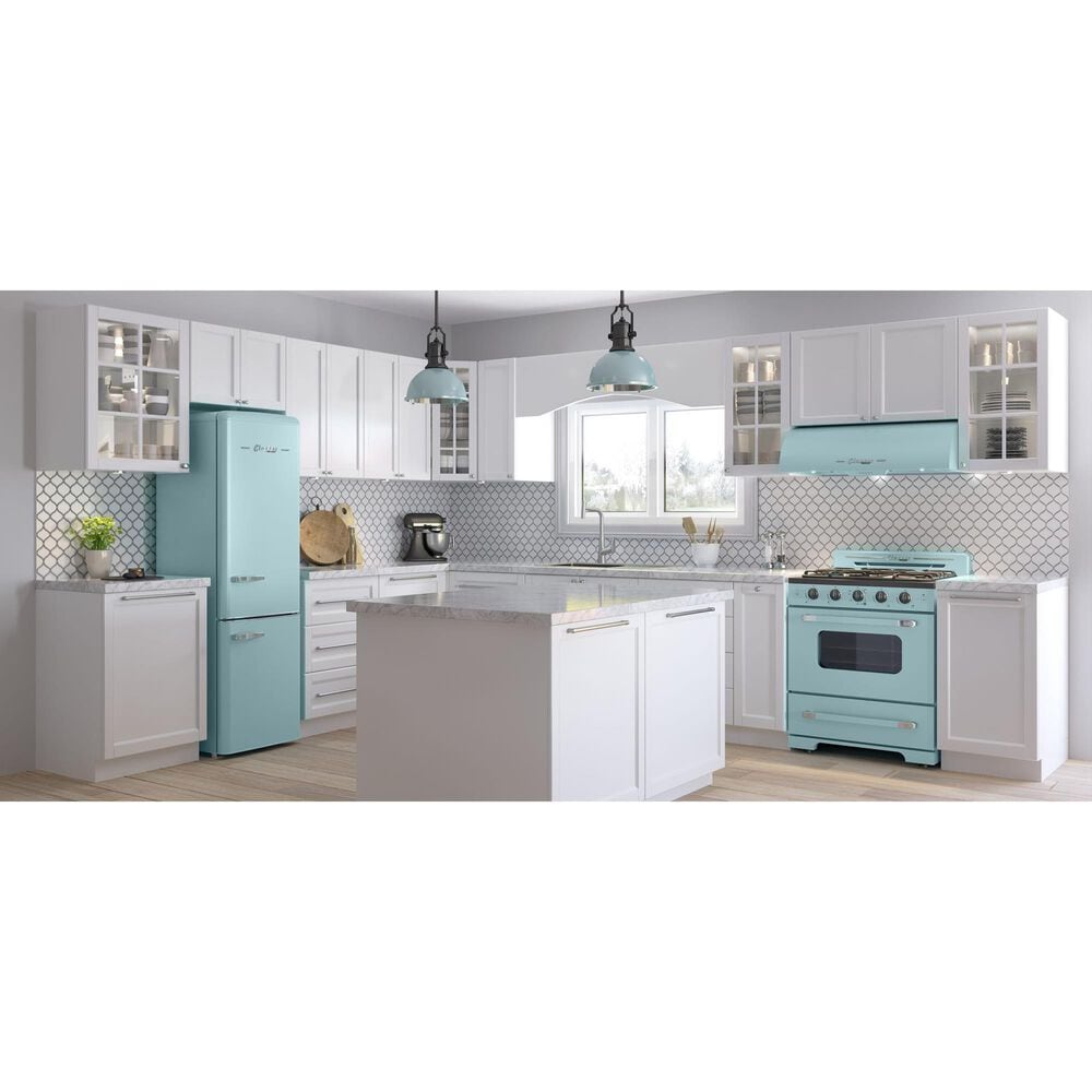 Unique Appliances Classic Retro 24" Under Cabinet Range Hood in Ocean Mist Turquoise, , large