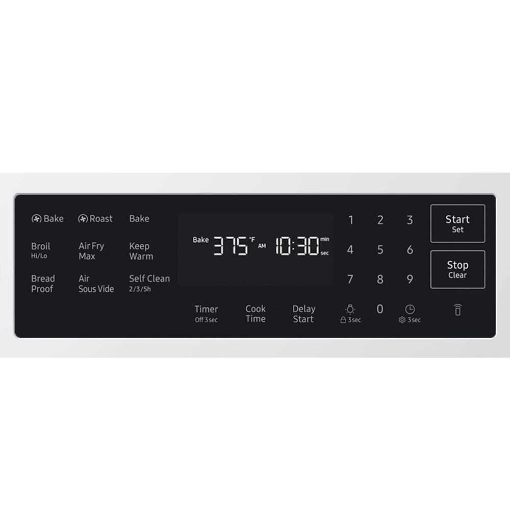 Samsung Bespoke 6.0 Cu. Ft. Smart Slide-In Gas Range with True Convection in White Glass, , large