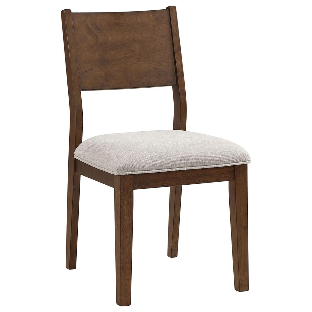 STEVE SILVER Canton 7-Piece Rectangular Dining Set in Brown Cherry, , large