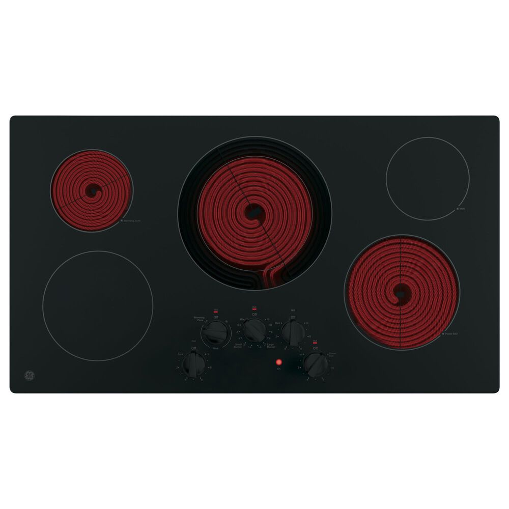 GE Appliances 2-Piece Kitchen Package with Stainless Steel 30&quot; Built-In Single Wall Oven and Black 36&quot; Built-In Electric Cooktop, , large
