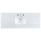 James Martin Vanities Bristol 60" Single Bathroom Vanity in Bright White with 3 cm Carrara White Marble Top and Rectangular Sink, , large