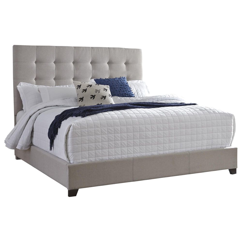 Ashley Dolante Queen Upholstered Bed in Beige, , large