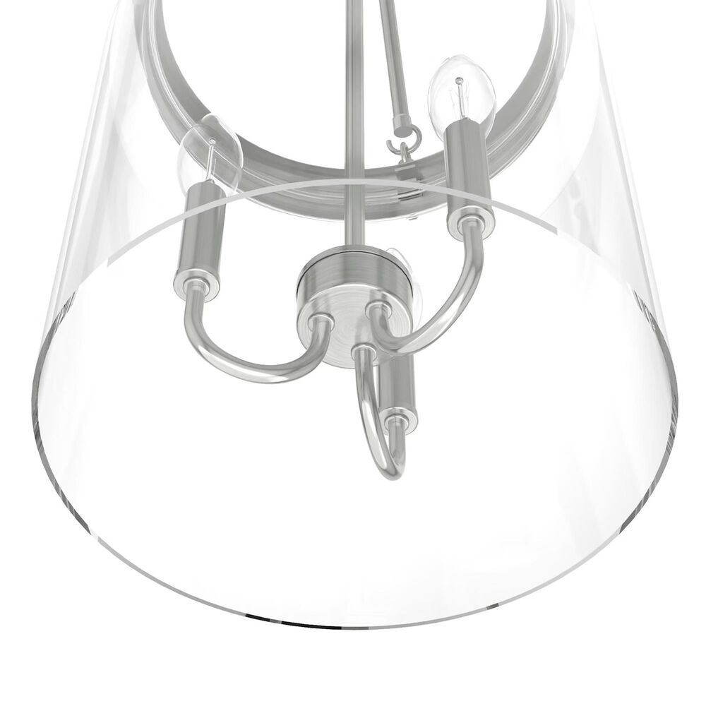 Hunter Devon Park 3-Light Pendant in Brushed Nickel, , large