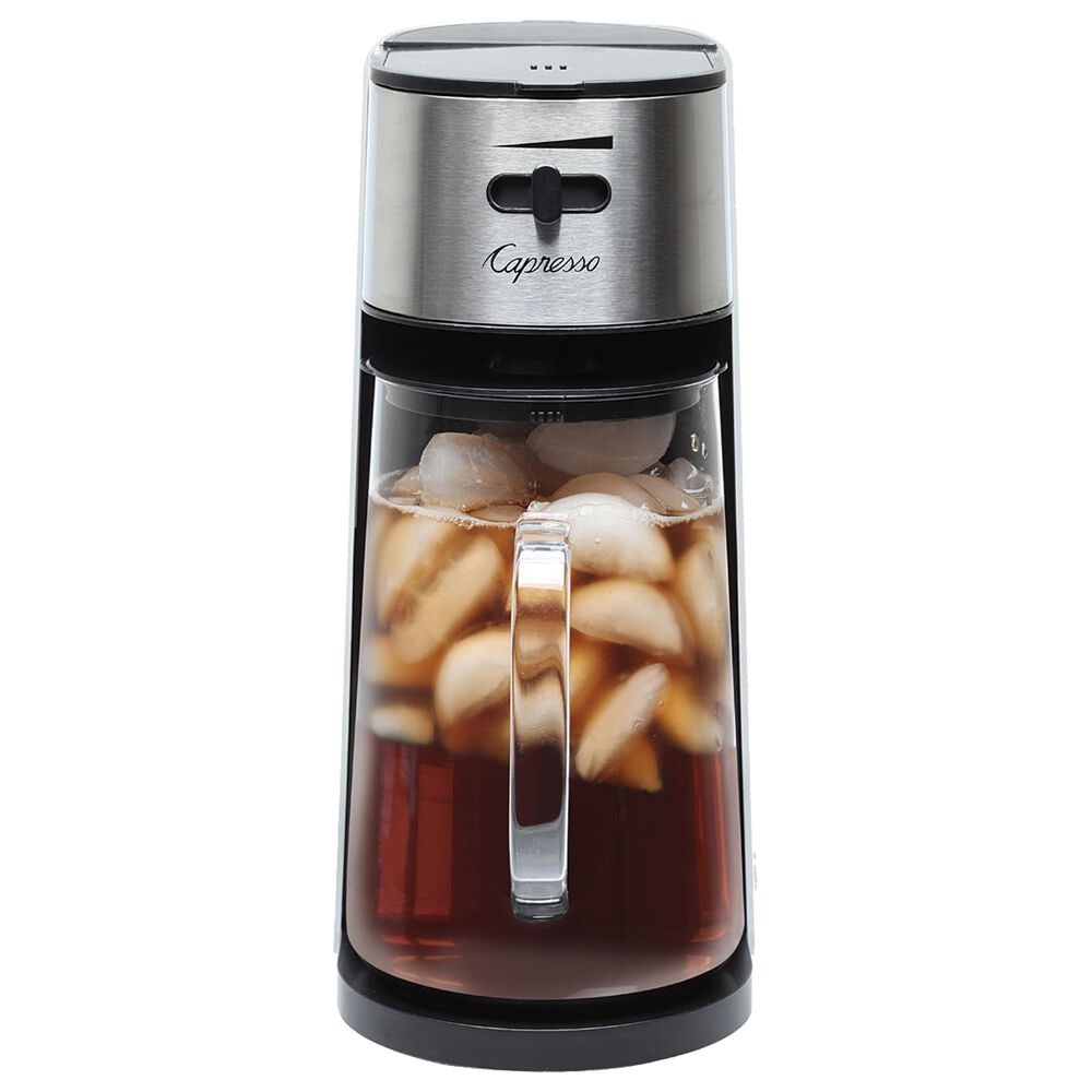 Jura 80 Oz Iced Tea Maker in Stainless Steel and White, , large