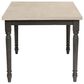 Linon Home Decor Willow Dining Table in Smokey White and Dark Grey - Table Only, , large