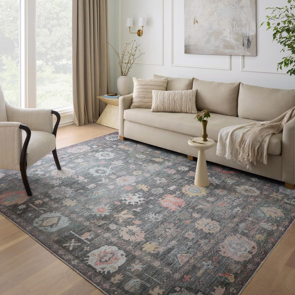 Loloi Elysium 7&#39;6&quot; x 9&#39;6&quot; Charcoal and Multicolor Area Rug, , large
