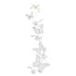 Maple and Jade 45" x 7" Eclectic Butterfly Wall Decor in Green, Blue, Red, Yellow, Brown and Black, , large