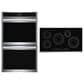 Frigidaire Gallery 2-Piece Kitchen Package with 30" Double Electric Wall Oven and 36" Induction Cooktop in Stainless Steel and Black, , large