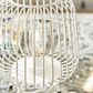 Maple and Jade 12" Modern Farmhouse Metal Lantern in White, , large