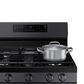 Samsung 6 Cu. Ft. Freestanding Gas Range with No-Preheat Air Fry in Black Stainless Steel, , large