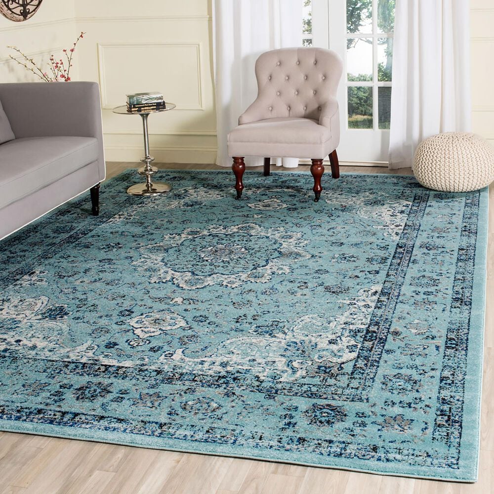 Safavieh Evoke EVK220E 11&#39; x 15&#39; Light Blue Area Rug, , large