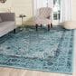 Safavieh Evoke EVK220E 11" x 15" Light Blue Area Rug, , large