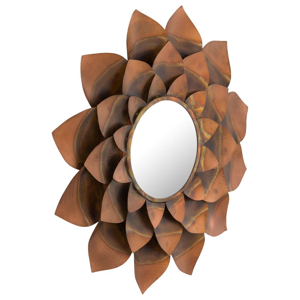 Tov Furniture Leaf Antique Mirror in Antique Gold, , large