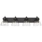 Golden Lighting Hines 4-Light Bath Vanity in Matte Black, , large