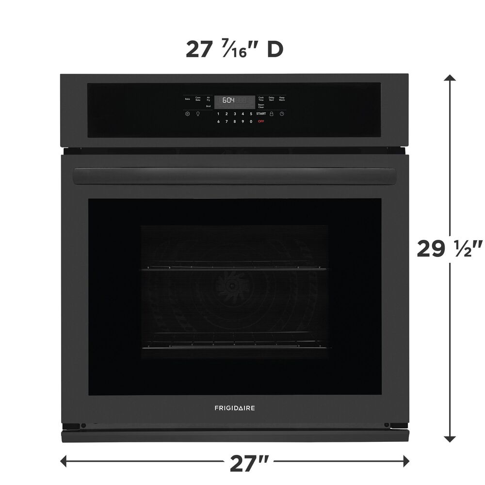 Frigidaire 27" Single Wall Oven with Air Fry in Black, , large