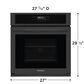Frigidaire 27" Single Wall Oven with Air Fry in Black, , large