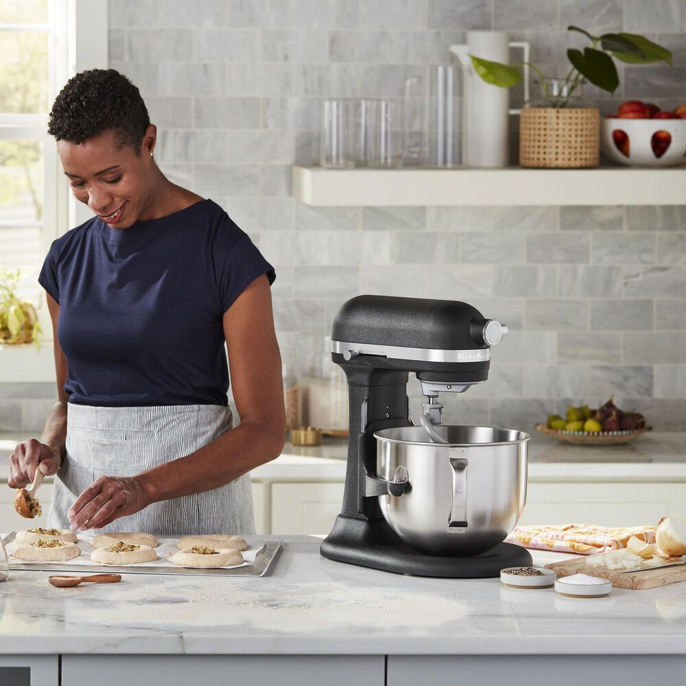 KitchenAid 7 Quart Bowl-Lift Stand Mixer in Black and Stainless Steel, , large