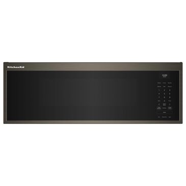 KitchenAid 1.1 Cu. Ft. Smart Low Profile Microwave Hood Combination with Dual Fan Ventilation in Black Stainless Finish, , large