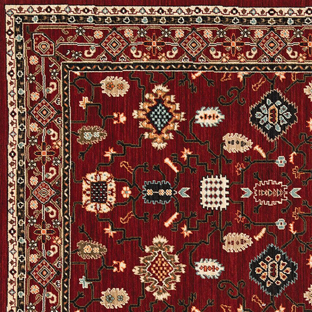 Oriental Weavers Lilihan Oriental 043S6 7&#39;10&quot; x 10&#39;10&quot; Red Area Rug, , large