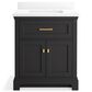 Kohler Charlemont 30" Single Bathroom Vanity in Ferrous Grey with 3 cm White Quartz Top and Rectangular Sink, , large