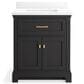 Kohler Charlemont 30" Single Bathroom Vanity in Ferrous Grey with 3 cm White Quartz Top and Rectangular Sink, , large