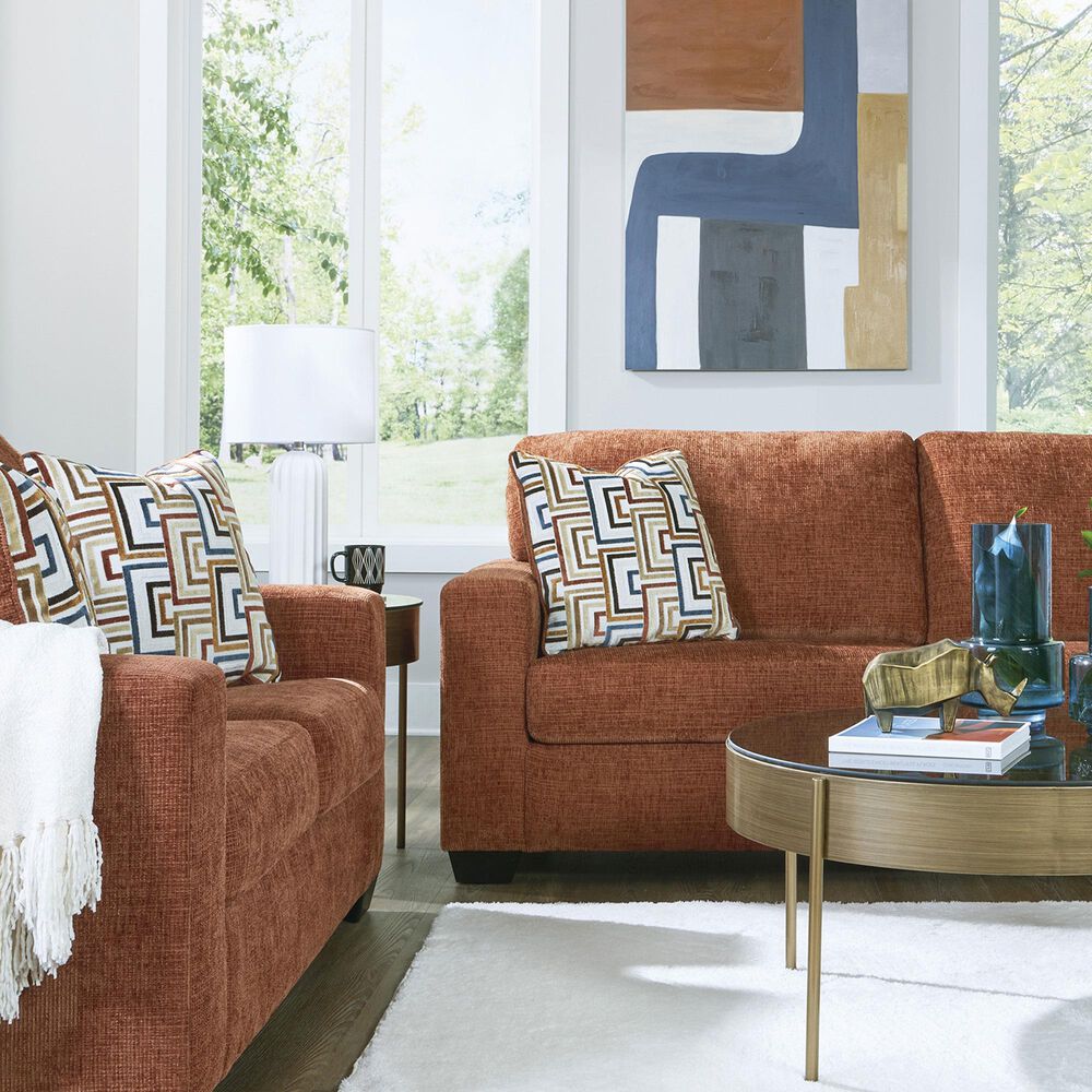 Ashley Aviemore Stationary Sofa in Spice, , large