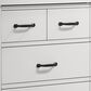 HOMLUX Cassini 6-Drawer Dresser with Black Handles in White, , large
