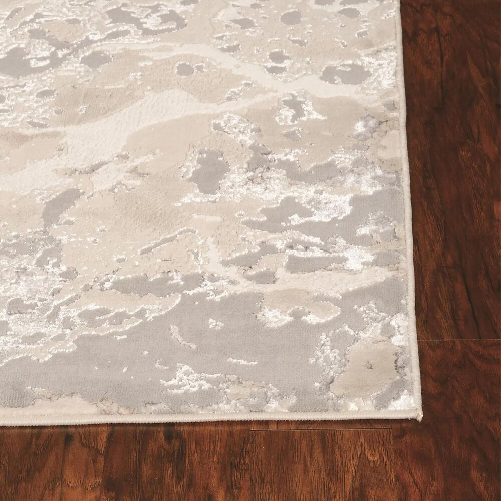 Kas Oriental Rugs Luna Asbury 9&#39;10&quot; x 13&#39;2&quot; Sand and Grey Area Rug, , large