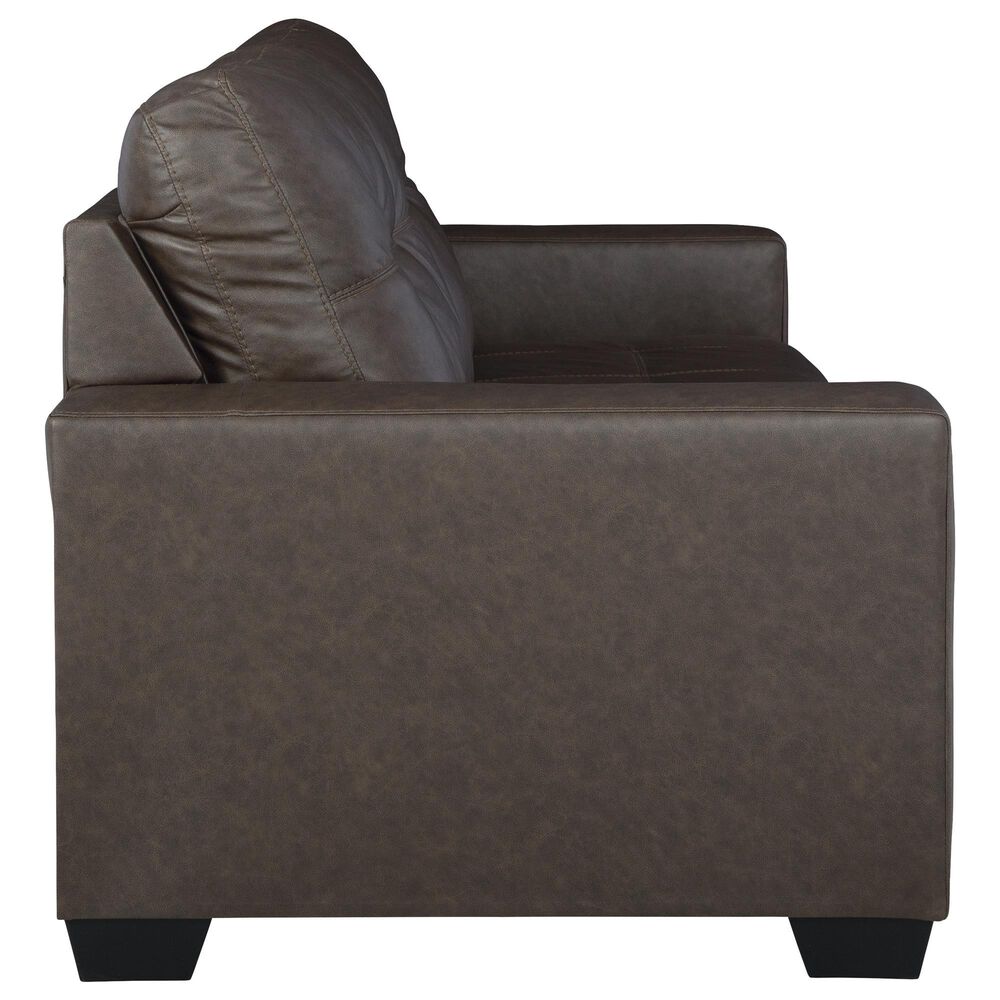 Ashley Barlin Mills Stationary Sofa and Loveseat Set in Umber, , large
