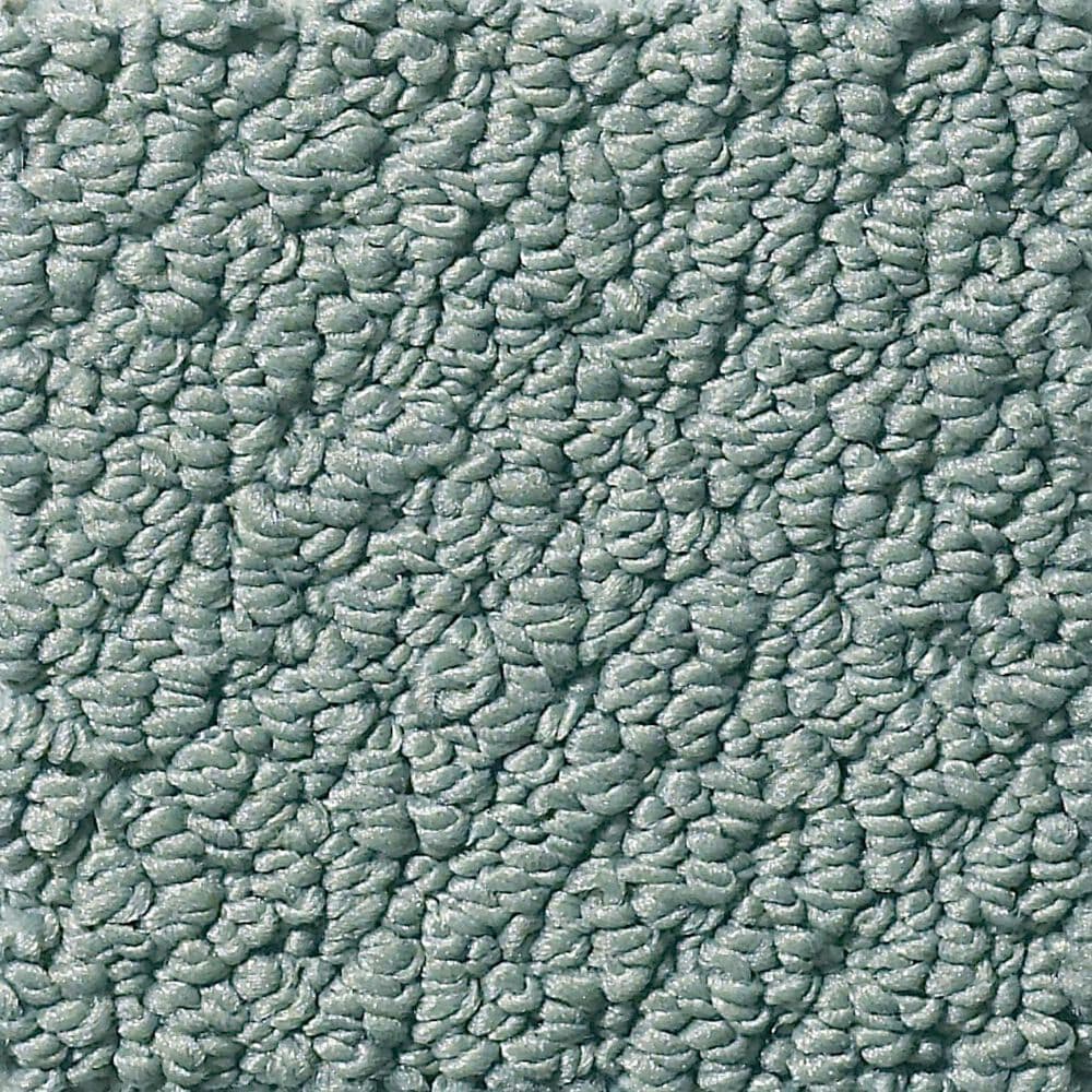 Shaw Detailed Statement Loop Carpet in Washed Turquoise, , large
