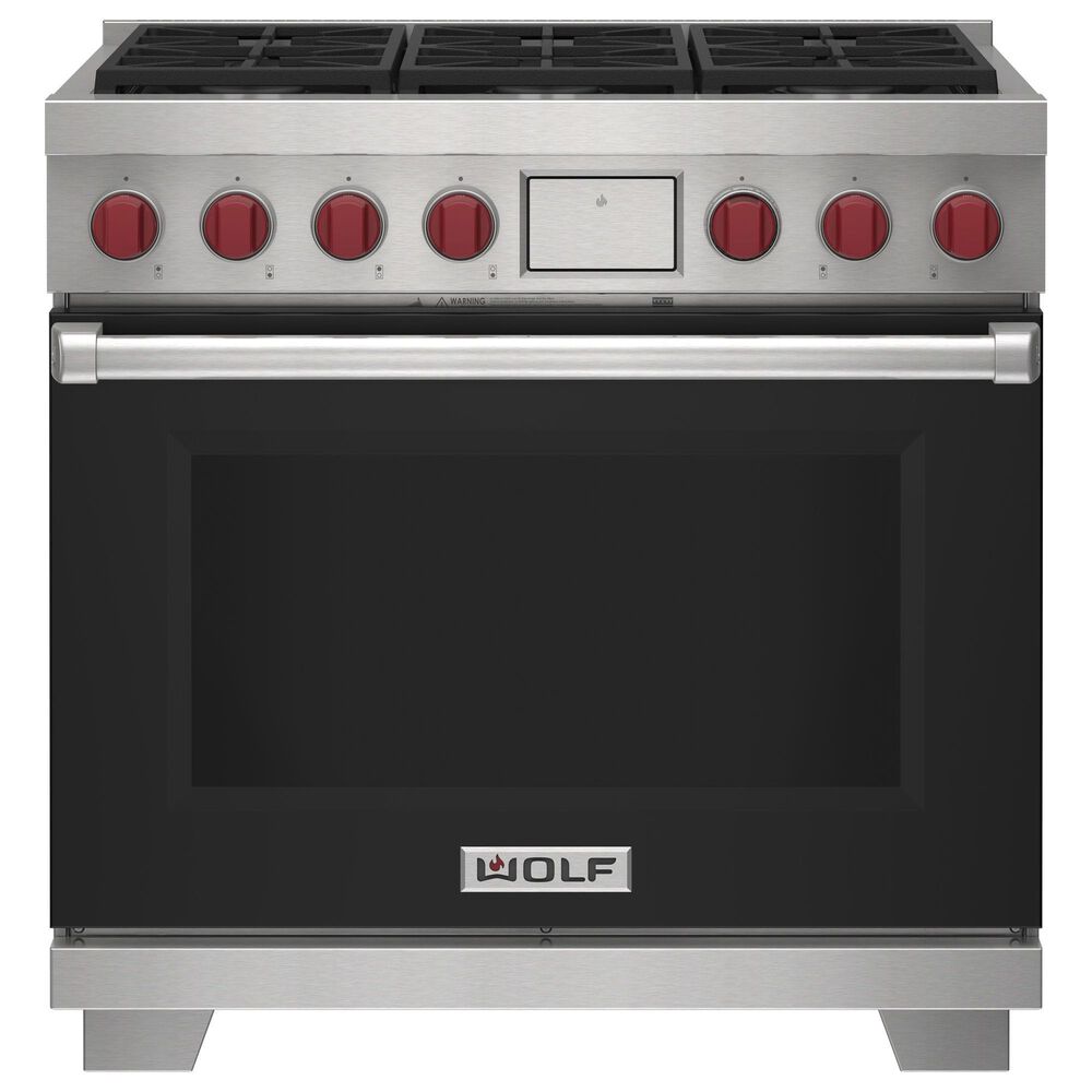 Wolf Appliances 6.3 Cu. Ft. Freestanding Dual Fuel Range with Natural Gas in Black, , large