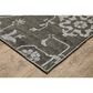 Oriental Weavers Intrigue INT09 9"10" x 12"10" Grey Area Rug, , large