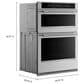 KitchenAid 27" Smart Combination Microwave Wall Oven in PrintShield Stainless, , large