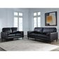 Ashley Bryceview Stationary Sofa and Loveseat Set in Onyx, , large